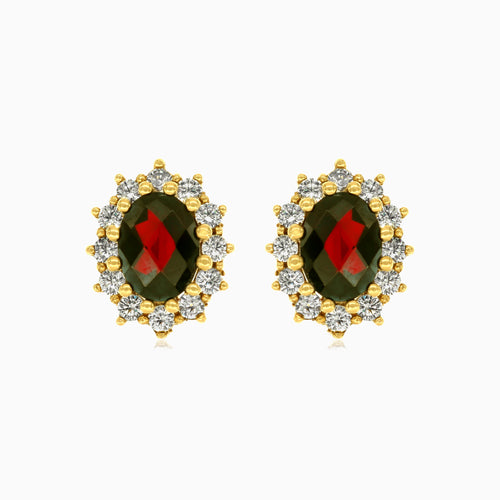 Gemstone elegance drop earrings