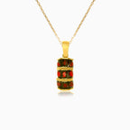 Triple radiance gold pendant