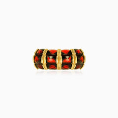 Triple radiance gold ring