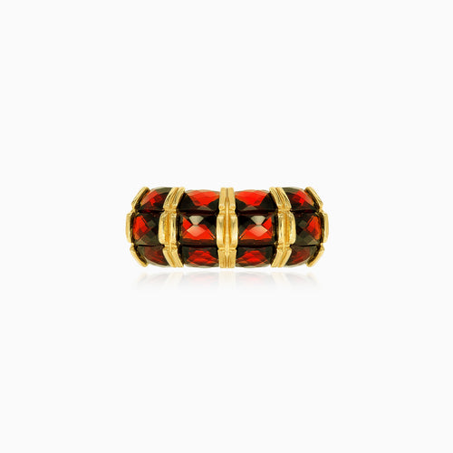 Triple radiance gold ring