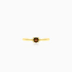 Classic garnet women ring