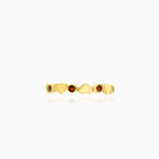 Elegant 14kt yellow gold women heart symbol ring