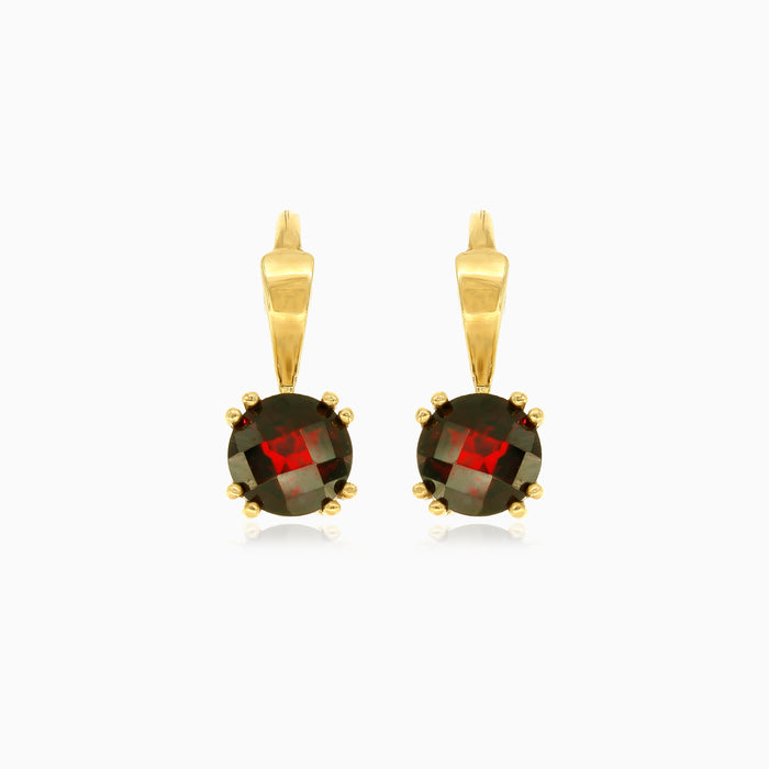 Gotas finas de oro con talla escalonada