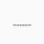 Sophisticated cubic zirconia silver ring