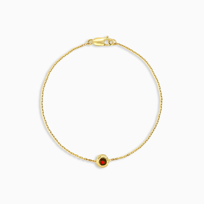 Bracelet chaîne élégant en grenat