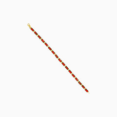Garnet Rechteckiges Radiant-Armband