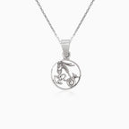 Silver pendant capricorn