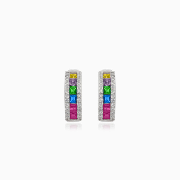 Silberne Kreise in Multicolor