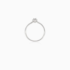 Classic minimalistic women engagement ring