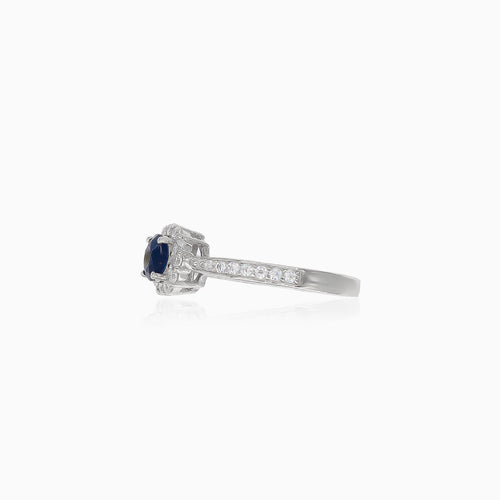 Sapphire sparkle ring