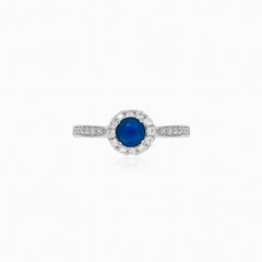 Sapphire sparkle ring