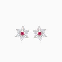 Chic flower design earrings