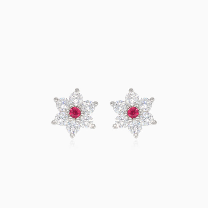 Chic flower design earrings