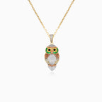 Gold owl charm