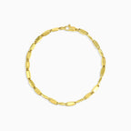 Yellow gold men bracelet