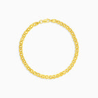 Timeless gold chain wristband for men