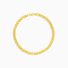 Zeitloses goldenes Kettenarmband für Herren