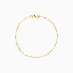 Minimalistisches Damenarmband aus Gold