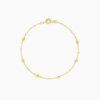 Stylish gold chain bracelet