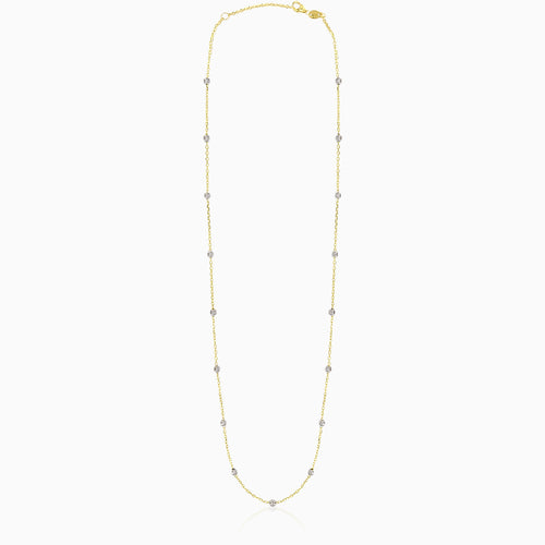 Mixed gold bead necklace