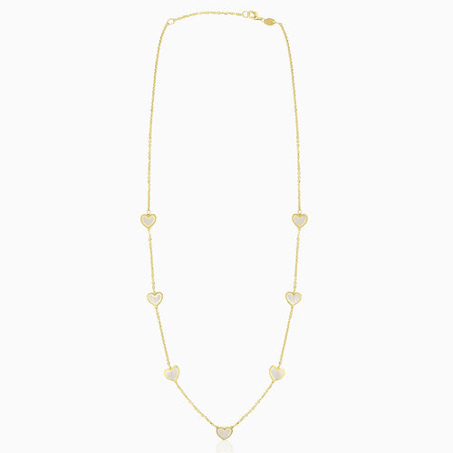 Mother pearl love necklace