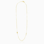 Simple rosary necklace in gold