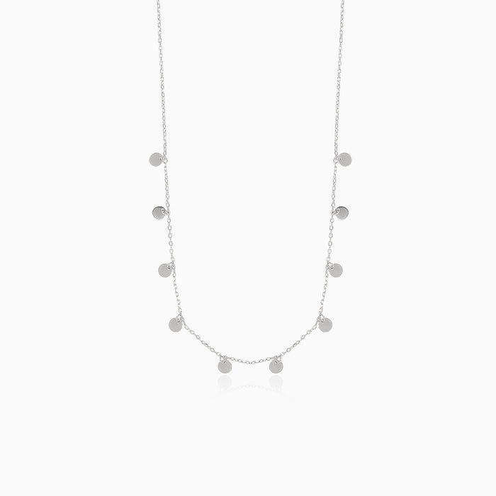 Coin charm necklace