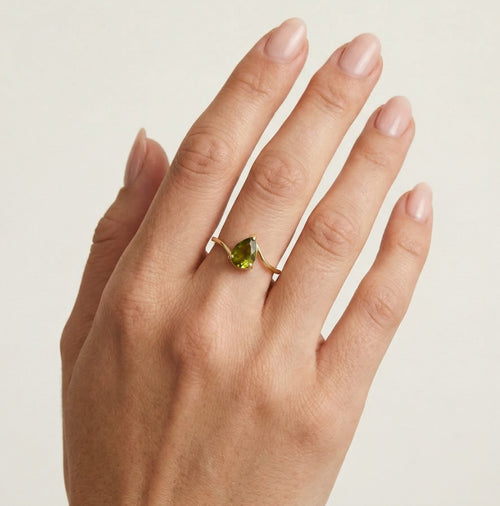 Goldener Tropfenzauber-Ring