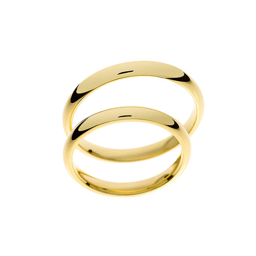 Classic yellow gold wedding band