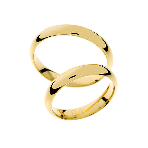 Elegant  yellow gold wedding ring