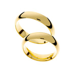 Wide yellow gold wedding ring