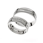 Eternity wedding ring in white gold