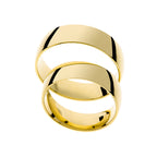 Thick yellow gold wedding ring