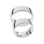 White gold wedding rings with side detailing