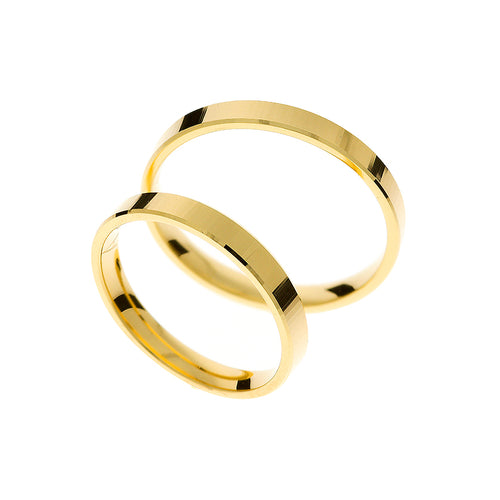 Elegant yellow gold wedding ring