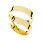 Thick 5mm yellow gold wedding ring