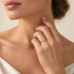 White Gold Lab-Grown Diamond Solitaire Ring