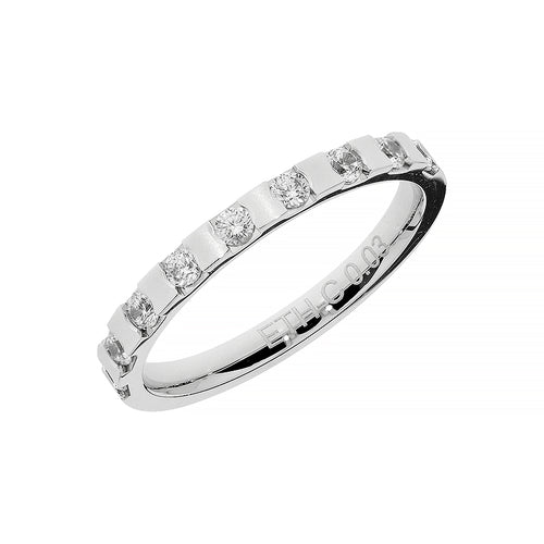 Elegant wide white gold wedding band