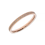 Simple shiny rose gold wedding ring