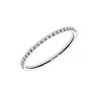 White gold half eternity wedding band