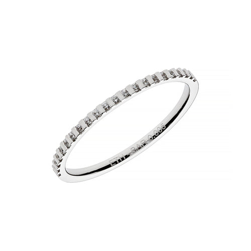 White gold half eternity wedding band