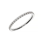 Women half eternity design wedding band