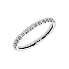 White gold half eternity wedding ring