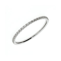 Elegante anillo de boda de oro blanco