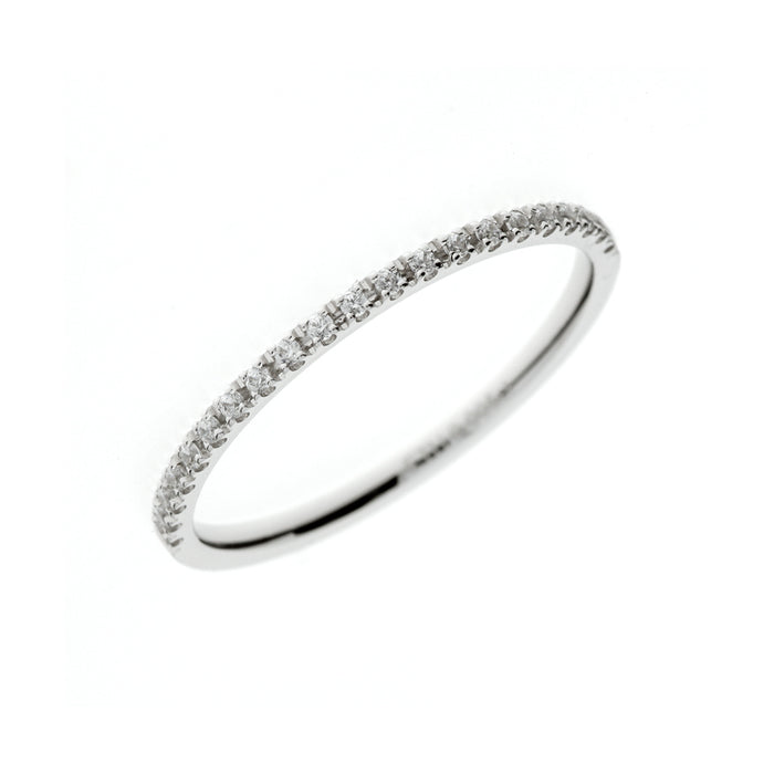Bague de mariage élégante en or blanc