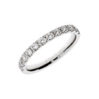 Shining white gold wedding ring