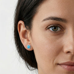 Náušnice s královským modrým opálem