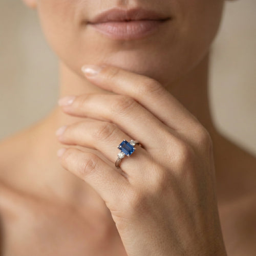 Majestický prsten s tanzanitem