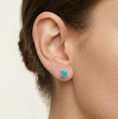 Náušnice s královským modrým opálem