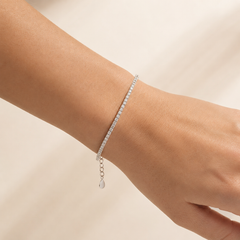 Sterling Silver Cubic Zirconia Tennis Bracelet